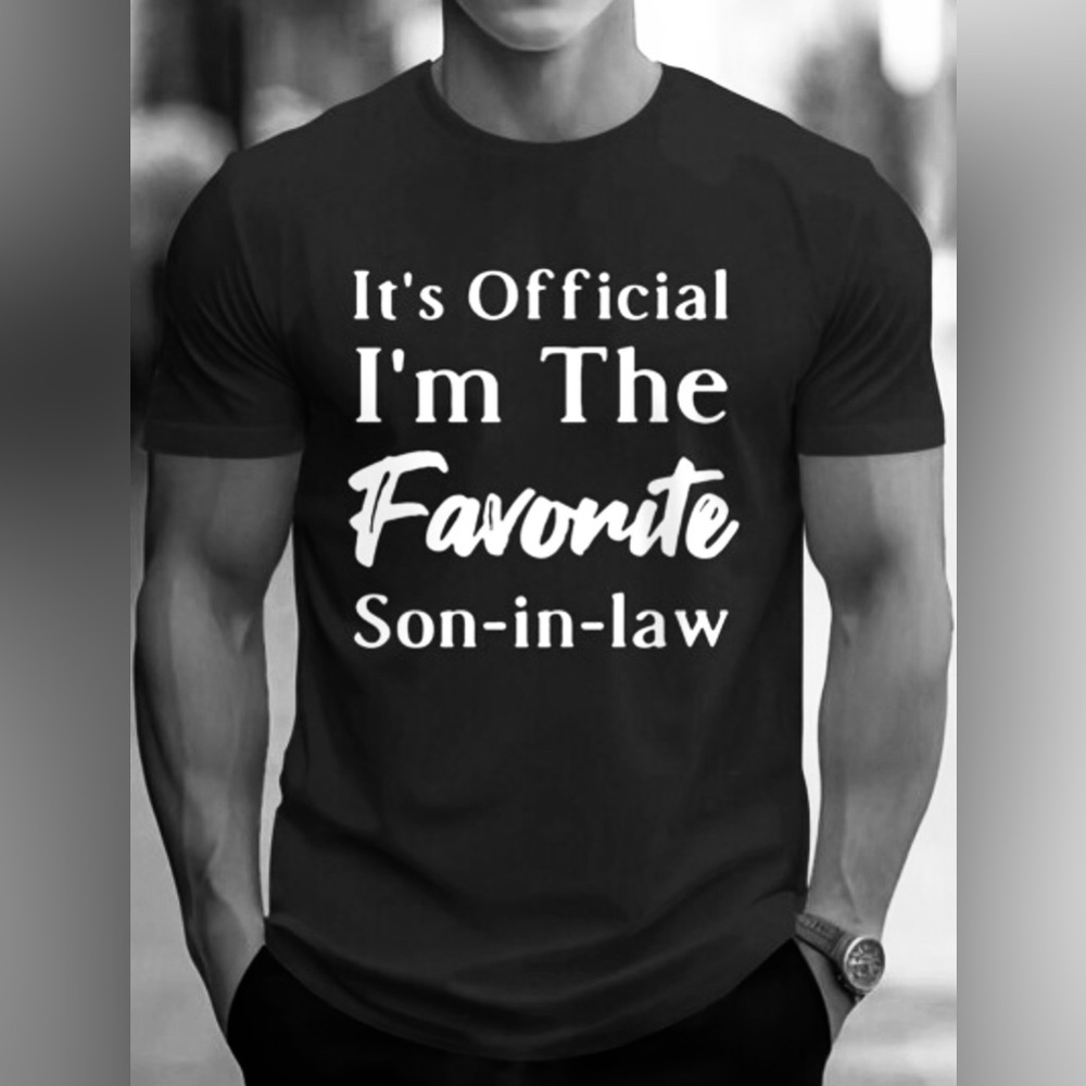 NWOT Favorite Son-in-law Black T-Shirt - Size XXXL